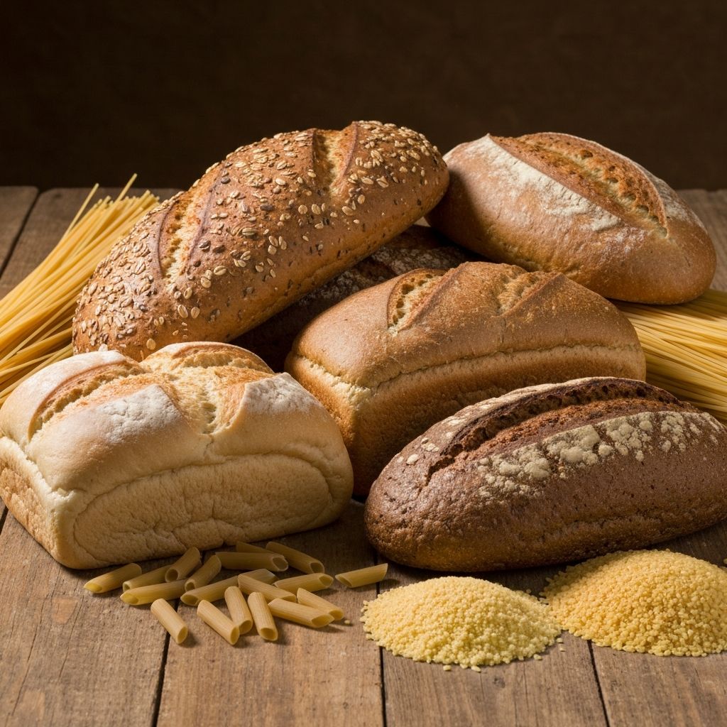 Whole grain breads and pasta